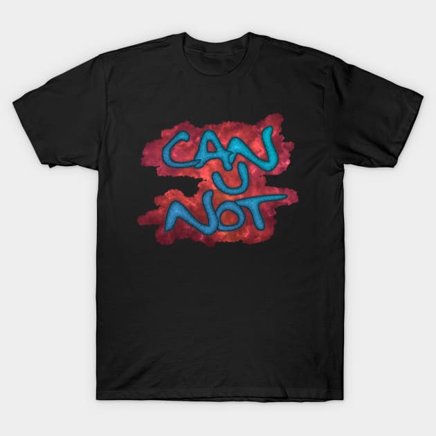 Can U Not - Blue Textured T-Shirt by SolarCross